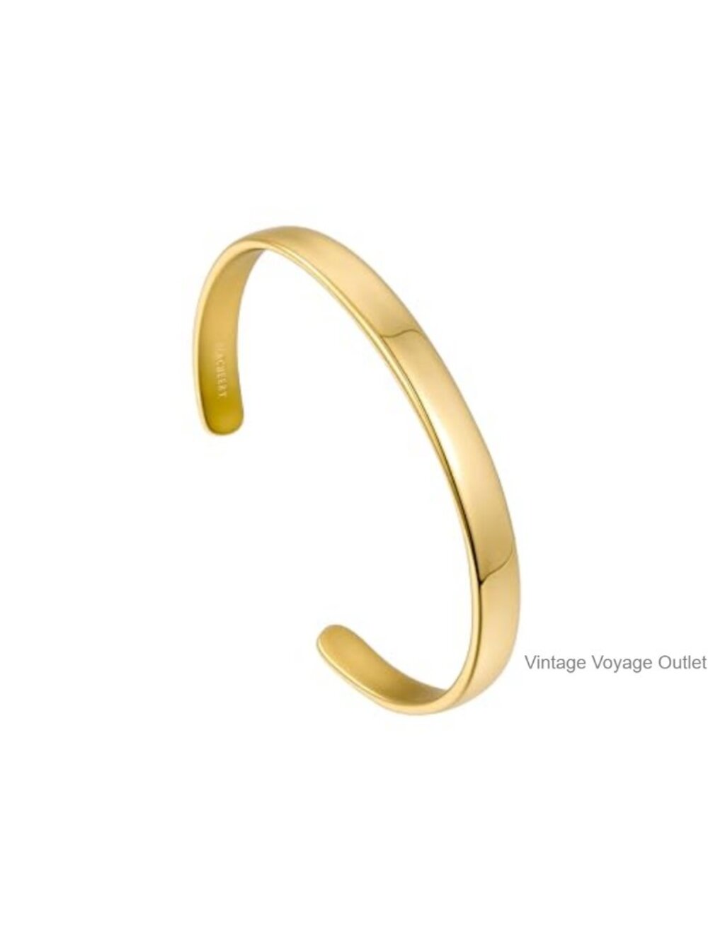 14K Gold Plated Bangle Bracelet for Women, Gold Cuff